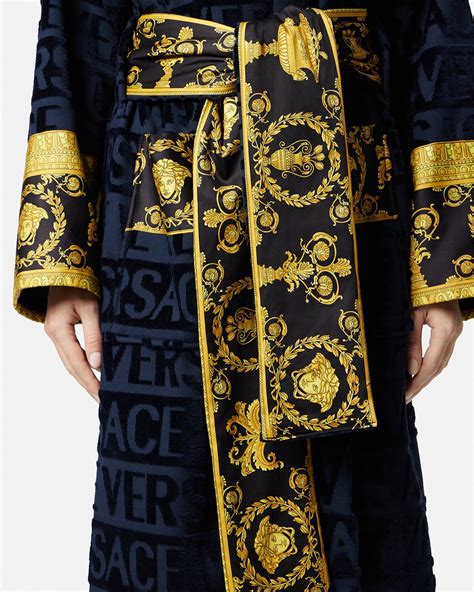 versace i love baroque robe|Versace bathrobe price.